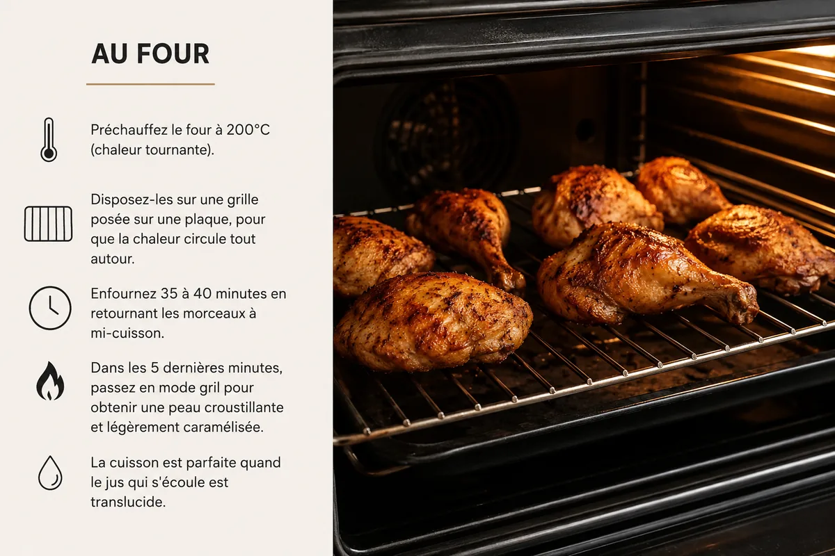 Pilons de poulet tex-mex en cours de cuisson au four