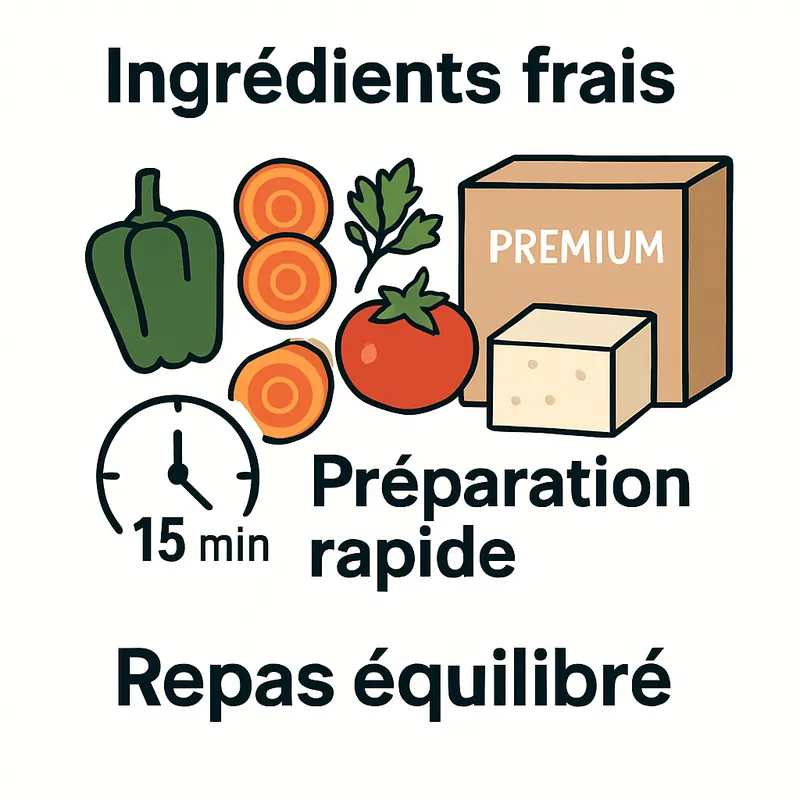 Repas instantané premium : cuisiner vite et bien