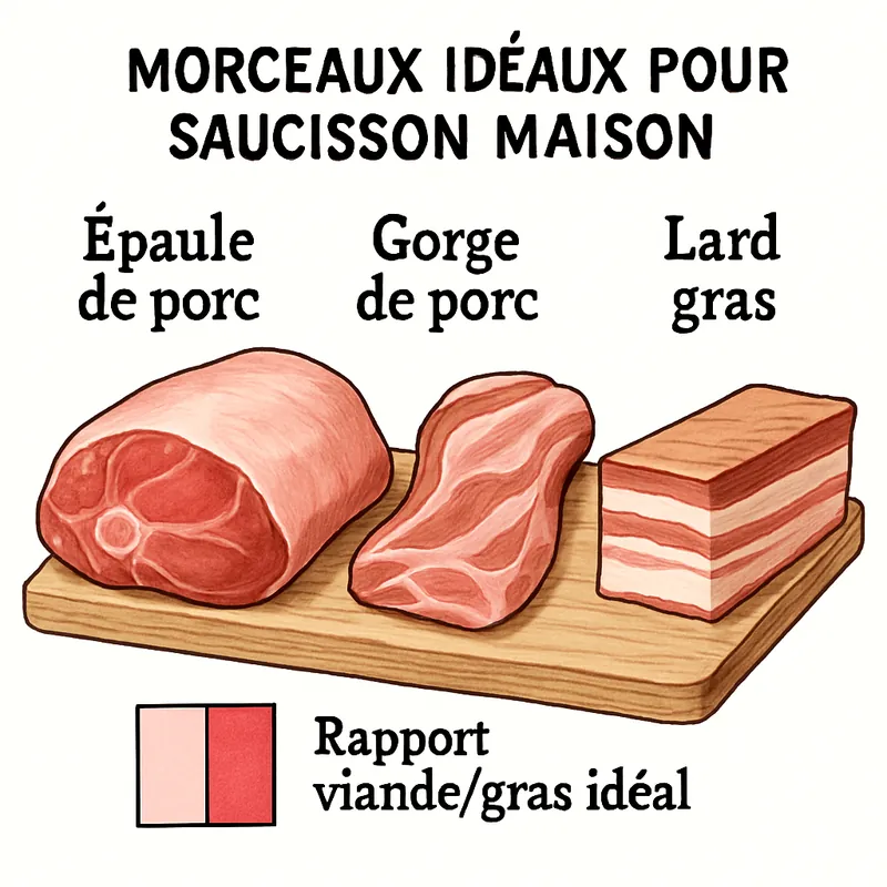 Quelle viande choisir pour une chair à saucisse maison ?